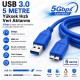 5 Metre USB 3.0 A Erkek - USB 3.0 Micro-B Erkek 5Gbps Veri Senkronizasyon Kablosu