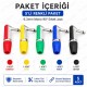 6.3mm Mono 90° Açılı Erkek Lehim Tipi Jack Fiş 5'li Renkli Paket 6.3mm Mono 90° Açılı Erkek Lehim Tipi Jack Fiş 5'li Renkli Paket