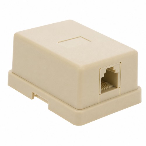 RJ11 6P/2C Tekli Telefon Prizi Dağıtım Kutusu RJ11 6P/2C Tekli Telefon Prizi Dağıtım Kutusu