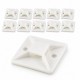 10 Adet 28x28mm Yapışkanlı Kare Kroşe Kablo Bağı Sabitleme Ayağı 10 Adet 28x28mm Yapışkanlı Kare Kroşe Kablo Bağı Sabitleme Ayağı