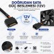 SATA 15 Pin Güç - 3 Pin / 4 Pin PWM Kasa Fanı Güç Adaptör Kablosu 30cm