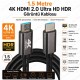 1.5 Metre 4K HDMI 2.0 Ultra HD HDR Görüntü ve Ses Aktarım Kablosu 18 Gbps 60Hz