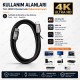 1.5 Metre 4K HDMI 2.0 Ultra HD HDR Görüntü ve Ses Aktarım Kablosu 18 Gbps 60Hz