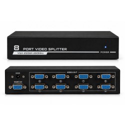 VGA-2508A 1 Giriş 8 Çıkış 250MHz VGA Video Splitter Çoklayıcı 1920x1440
