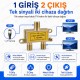 5-900 MHz 2 Yollu Kablo TV Anten Sinyal Ayırıcı Splitter