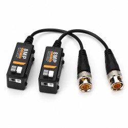 8MP AHD TVI CVI CVBS Pasif Video Balun BNC-UTP Seti