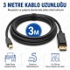 3 Metre Mini DisplayPort to DisplayPort 4K 60Hz Kablo