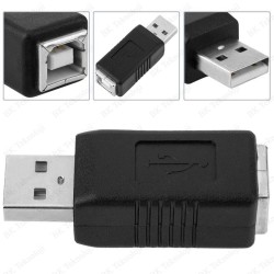 USB-A Erkek to USB-B Dişi Mini Çevirici Adaptör