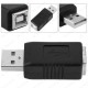 USB-A Erkek to USB-B Dişi Mini Çevirici Adaptör