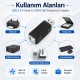 USB-A Erkek to USB-B Dişi Mini Çevirici Adaptör