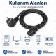 2.5 Metre C13 250V 10A Bilgisayar Güç Kablosu