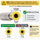 5.5 x 2.5 mm DC Erkek Güç Jakı Metal Lehimlenebilir Konnektör