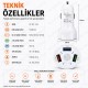 QC 3.0 3 USB 7A LED Işıklı Araç Şarj Adaptörü 12V-24V Beyaz