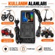 72V 32Ah 4.5A Elektrikli Bisiklet ve Scooter Şarj Cihazı 3 Pin