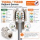 Cat7 Cat6A RJ45 10Gbps 600MHz Metal Korumalı Toolless Keystone Jack STP/FTP Cat7 Cat6A RJ45 10Gbps 600MHz Metal Korumalı Toolless Keystone Jack STP/FTP