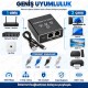 1 Giriş 3 Çıkış 1000Mbps Gigabit Ethernet Splitter RJ45 Ağ Dağıtıcı USB-C 5V