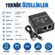 1 Giriş 3 Çıkış 1000Mbps Gigabit Ethernet Splitter RJ45 Ağ Dağıtıcı USB-C 5V