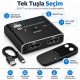 8K DisplayPort 1.4 Çift Yönlü Switch 2 Giriş 1 Çıkış / 1 Giriş 2 Çıkış 4K 120Hz Kumandalı