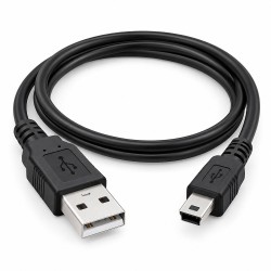 50cm USB 2.0 Type-A Erkek – Mini USB-B 5 Pin Veri ve Şarj Kablosu