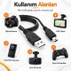 50cm USB 2.0 Type-A Erkek – Mini USB-B 5 Pin Veri ve Şarj Kablosu
