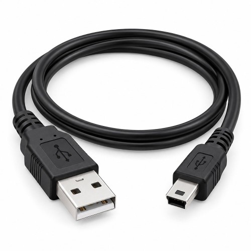 50cm USB 2.0 Type-A Erkek – Mini USB-B 5 Pin Veri ve Şarj Kablosu