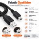 50cm USB 2.0 Type-A Erkek – Mini USB-B 5 Pin Veri ve Şarj Kablosu