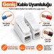 10 Adet 2'li Basmalı Hızlı Bağlantı Klemensi 0.5-2.5mm² Beyaz