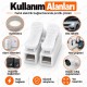 10 Adet 2'li Basmalı Hızlı Bağlantı Klemensi 0.5-2.5mm² Beyaz