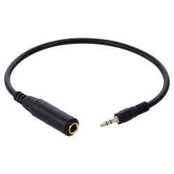 Yüksek Kalite 3.5mm Erkek 6.35mm Dişi Stereo Dönüştürücü Kablo