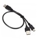 Taşınabilir Harici Diskler için USB Y Kablosu 2 USB - Mini USB 5-Pin