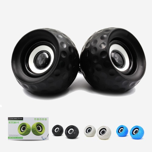 Golf E-11 1+1 USB Mini Golf Topu Tasarım Hoparlör