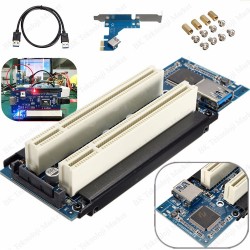 PCI Express  to 2 X PCI Genişletme Kartı USB 3.0 PCI Adaptör Kartı
