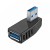 USB 3.0 Sağ Açılı Konnektör Erkek Dişi 90 Derece Uzatma Adaptörü