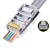EZ RJ45 Cat6 Yeni Nesil Delikli Jack Konnektör 100 Adet