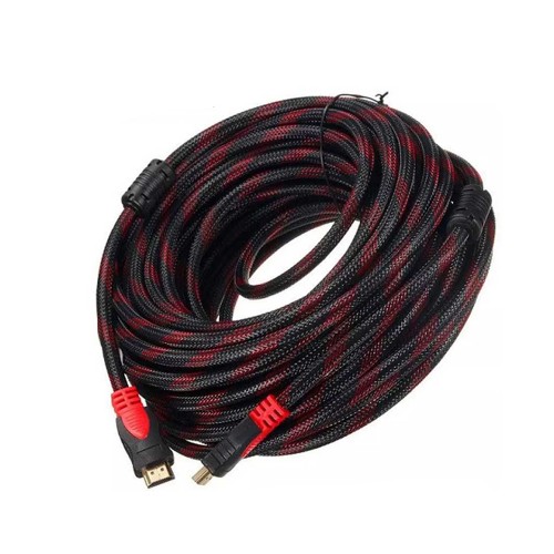 Yüksek Kalite Full HD 3D Örgülü HDMI Kablo - 15 Metre