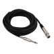 3 Pin XLR Dişi to 6.35mm Mono Erkek Mikrofon Ses Kablosu 5Metre