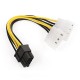 8 Pin PCIe to 2x4 Pin Molex Ekran Kartı Power Kablosu