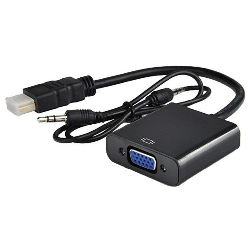 HDMI to VGA Ses Destekli HDMI Giriş VGA Çıkış Dönüştürücü