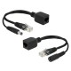 IP Kameralar için RJ45 Pasif POE Kablo Adaptör Seti