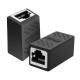 Gigabit RJ45 Birleştirici CAT5e CAT6 CAT6A Ethernet Kablo Uzatma Adaptörü