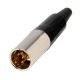 4 Pin Mini XLR Erkek Lehim Tipi Konnektör