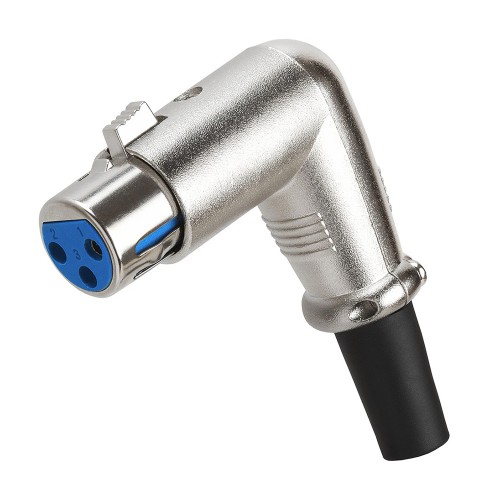 90 Derece 3 Pin XLR Dişi Lehim Tipi Ses Mikrofon Hoparlör Konnektörü 90 Derece 3 Pin XLR Dişi Lehim Tipi Ses Mikrofon Hoparlör Konnektörü