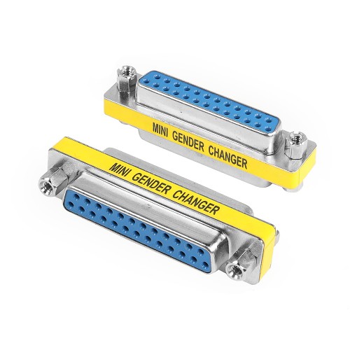 DB25 Dişi - Dişi Cinsiyet Değiştirici Adaptör