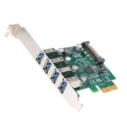 4 Port USB 3.0 PCI-e Genişletme Kartı PCI Express Arayüz Kartı Adaptörü