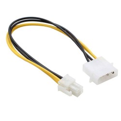 4 Pin MOLEX - ATX P4 CPU 4-Pin 12V PSU Güç Kaynağı Konektörü Adaptör Kablosu