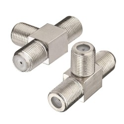 3 Yollu F Tipi Dişi Çoklayıcı Uydu Kablosu T Dağıtıcı Konnektör