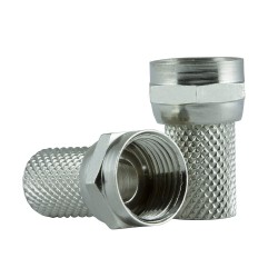 RG6 F Konnektör Standart Uydu Anten Kablosu Ucu 10 Adet