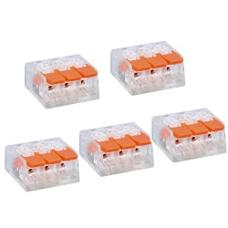 3 İletken Bağlantılı Çok Amaçlı Tırnaklı Buat Klemens - 5 Adet