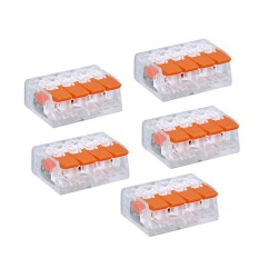 4 İletken Bağlantılı Çok Amaçlı Tırnaklı Buat Klemens - 5 Adet