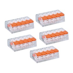 5 İletken Bağlantılı Çok Amaçlı Tırnaklı Buat Klemens - 5 Adet